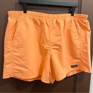 Patagonia 5” Baggies Shorts Orange Women’s Size XL Net plus Recycled Nylon